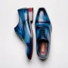 Online Paul Parkman Leather Captoe Oxfords Blue & Turquoise Blue/Turquoise