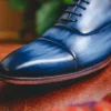 Online Paul Parkman Leather Captoe Oxfords Blue & Turquoise Blue/Turquoise