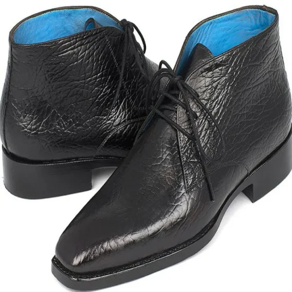 Online Paul Parkman Leather Chukka Boots Black