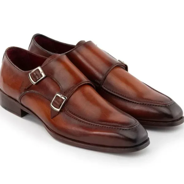 paul_parkman_leather_doub_0.webp Discount Paul Parkman Leather Double Monkstrap Shoes Brown