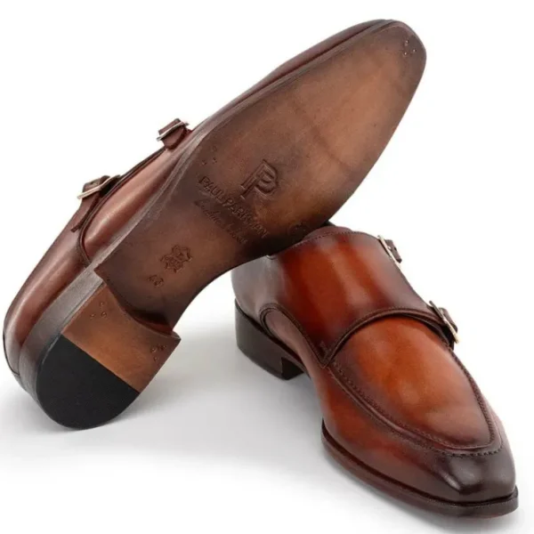 paul_parkman_leather_doub_2.webp Discount Paul Parkman Leather Double Monkstrap Shoes Brown