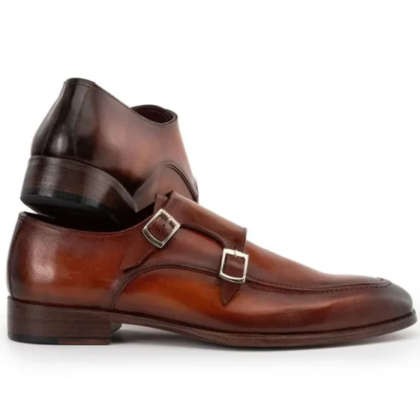 paul_parkman_leather_doub_3.webp Discount Paul Parkman Leather Double Monkstrap Shoes Brown