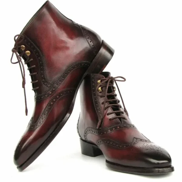 paul_parkman_leather_good_2.webp Cheap Paul Parkman Leather Goodyear Welted Wingtip Boots Bordeaux