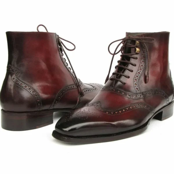 paul_parkman_leather_good_5.webp Cheap Paul Parkman Leather Goodyear Welted Wingtip Boots Bordeaux