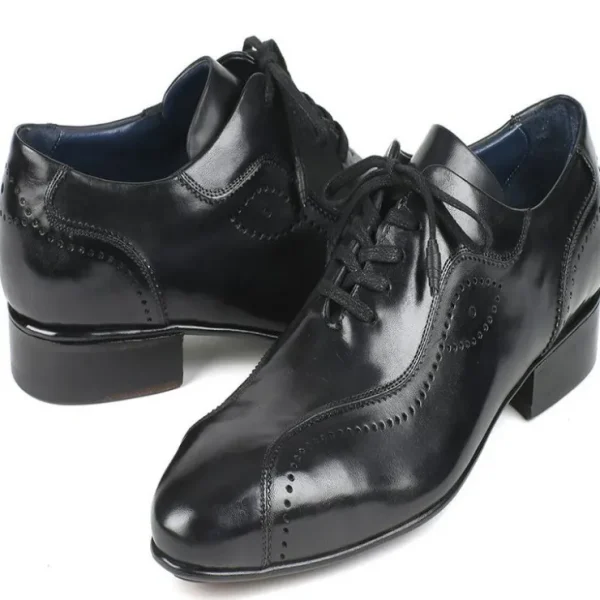 paul_parkman_leather_lace_1.webp Discount Paul Parkman Leather Lace Up Shoes Black