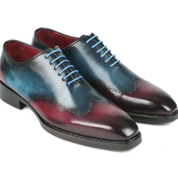 paul_parkman_leather_wing_0.webp Clearance Paul Parkman Leather Wingtip Oxfords Blue & Purple Blue/Purple