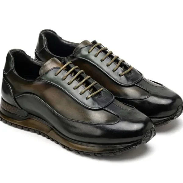 paul_parkman_mens_patina__0-4.webp Hot Paul Parkman Men's Patina Leather Sneakers Green