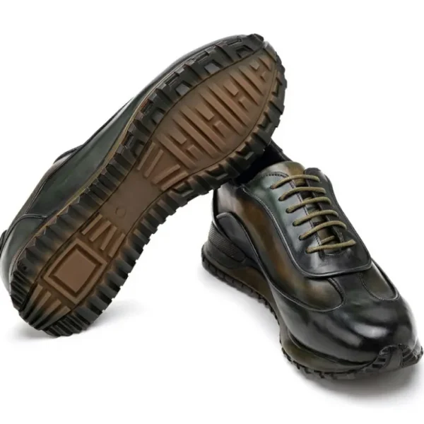 paul_parkman_mens_patina__1-4.webp Hot Paul Parkman Men's Patina Leather Sneakers Green