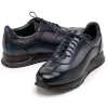 Flash Sale Paul Parkman Men's Patina Leather Sneakers Navy & Gray