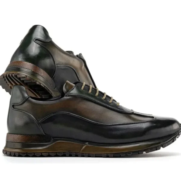 paul_parkman_mens_patina__2-4.webp Hot Paul Parkman Men's Patina Leather Sneakers Green