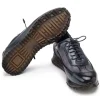 Flash Sale Paul Parkman Men's Patina Leather Sneakers Navy & Gray