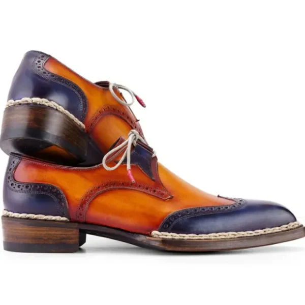 paul_parkman_norwegian_we_3.webp Best Paul Parkman Norwegian Welted Wingtip Dress Shoes Blue & Camel