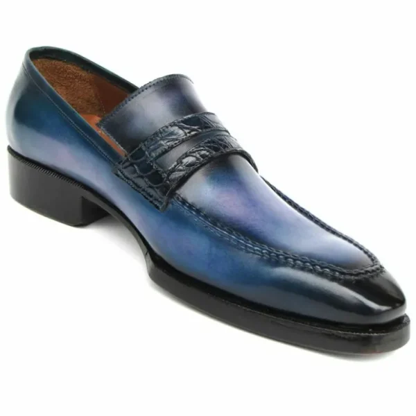 paul_parkman_patina_loafe_2.webp Discount Paul Parkman Patina Loafers Blue
