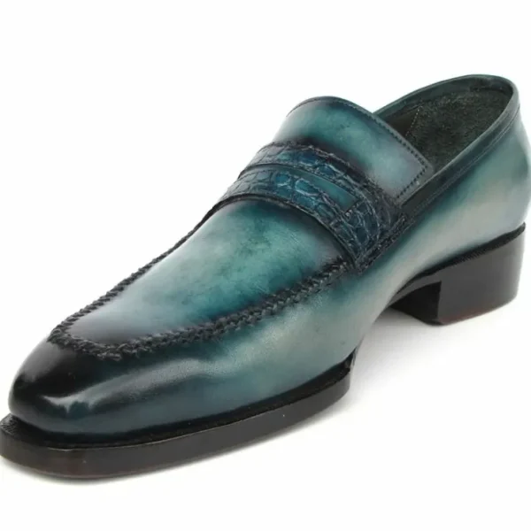 Flash Sale Paul Parkman Patina Loafers Turquoise