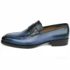 Discount Paul Parkman Patina Loafers Blue