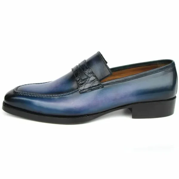 paul_parkman_patina_loafe_4.webp Discount Paul Parkman Patina Loafers Blue