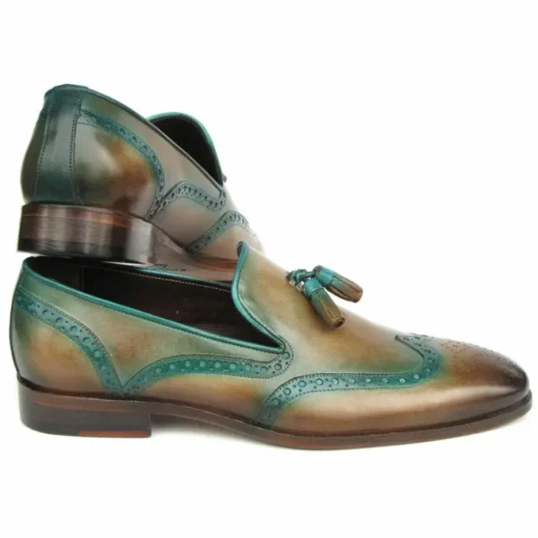 paul_parkman_patina_tasse_1.webp Sale Paul Parkman Patina Tassel Loafers Olive / Green