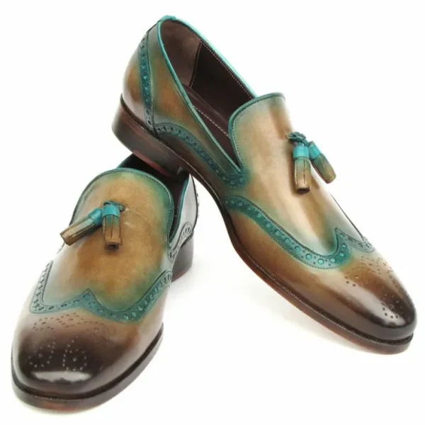 paul_parkman_patina_tasse_3.webp Sale Paul Parkman Patina Tassel Loafers Olive / Green