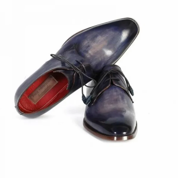 Store Paul Parkman Plain Toe Derby Shoes Blue / Navy