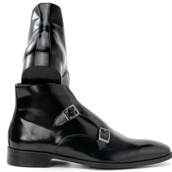 paul_parkman_polished_lea_2.webp New Paul Parkman Polished Leather Double Monkstrap Ankle Boots Black