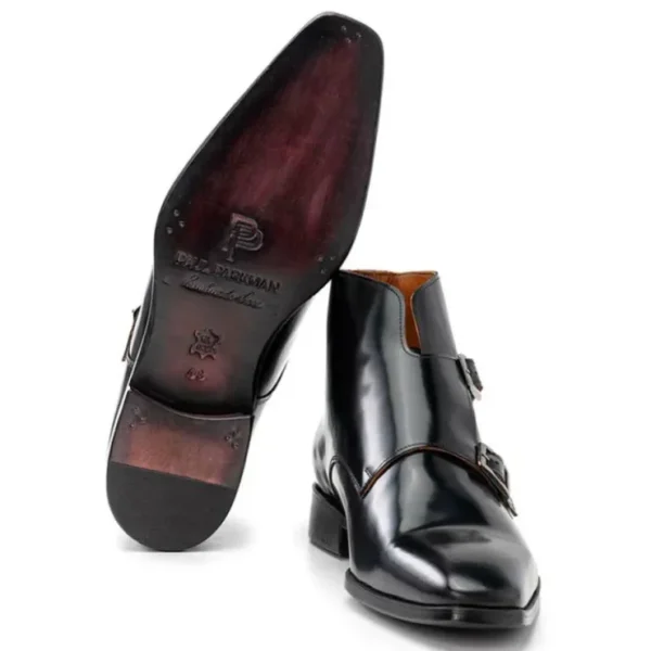 paul_parkman_polished_lea_3.webp New Paul Parkman Polished Leather Double Monkstrap Ankle Boots Black
