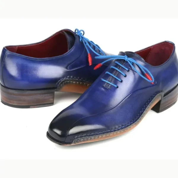 paul_parkman_side_handsew_2.webp Best Sale Paul Parkman Side Handsewn Leather Oxford Shoes Blue