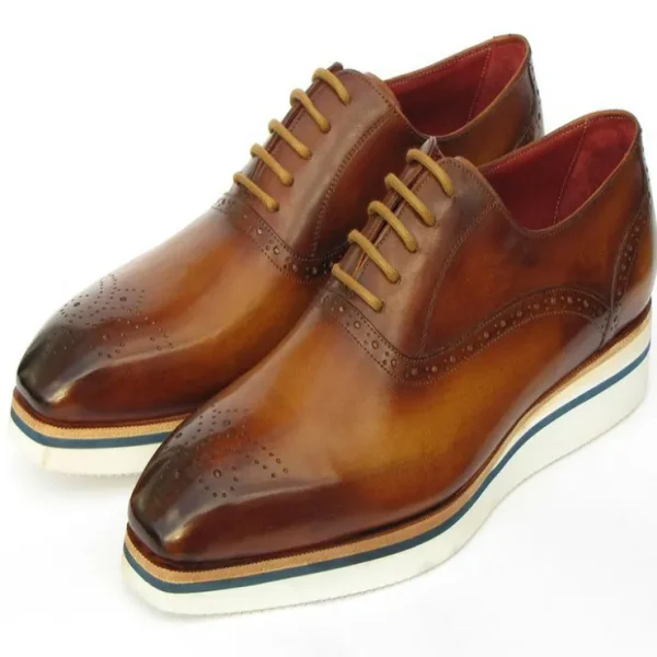 paul_parkman_smart_casual_3-4.webp New Paul Parkman Smart Casual Oxfords Brown