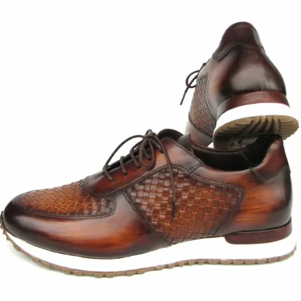 paul_parkman_woven_leathe_2-4.webp Fashion Paul Parkman Woven Leather Sneakers Brown