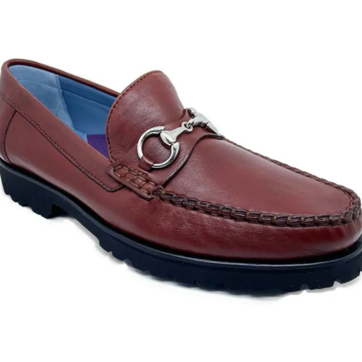 New Robert Zur Brixton True Glove Bit Loafers Luggage