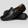 Shop Robert Zur San Tropez Woven Shoes Black