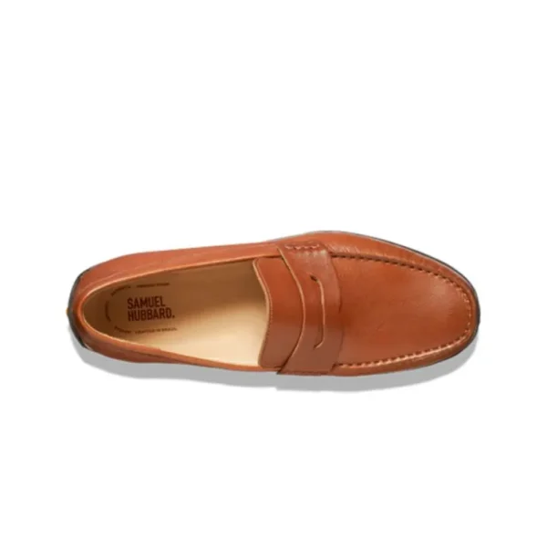 Fashion Samuel Hubbard Free Spirit for Him Leather Drivers Whiskey Tan WhiskeyTan