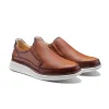 Clearance Samuel Hubbard Rafael Hyrbrid Leather Slip-On Tan