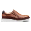 Clearance Samuel Hubbard Rafael Hyrbrid Leather Slip-On Tan