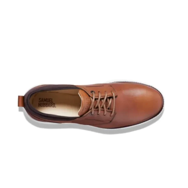 New Samuel Hubbard Rafael Lace-Up Nubuck Sneakers Tan