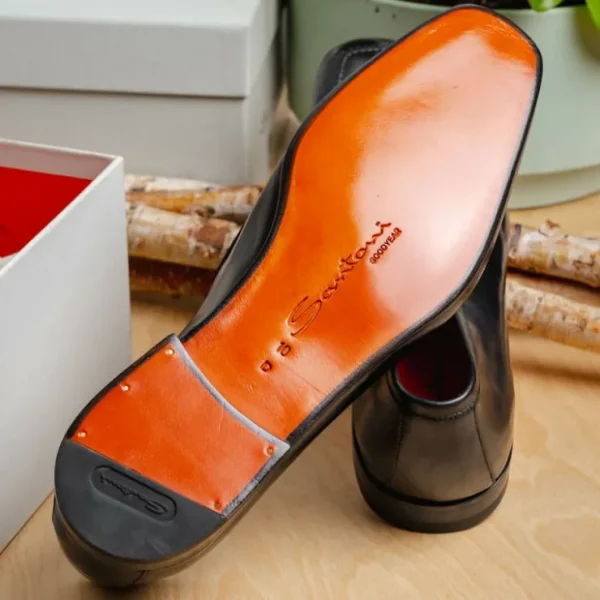 santoni_fox__penny_loafer_6.webp New Santoni Fox 1 Penny Loafers Black