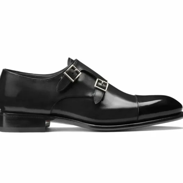 santoni_ira_vvdn_double_m_0.webp Outlet Santoni Ira VVDN01 Double Monkstrap Shoes Black