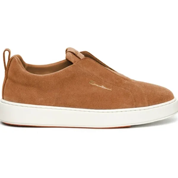 santoni_victorseym_suede__0.webp Flash Sale Santoni VICTOR-7-SEYM31 Suede Slip-On Sneaker Brown