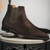 Store Stemar Ancona Suede Chelsea Boots Dark Brown DarkBrown