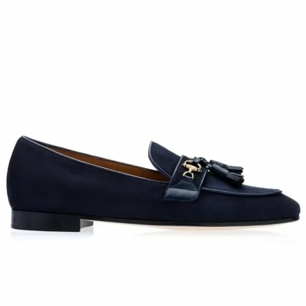 superglamourous_bruno_vel_2.webp Shop Superglamourous Bruno Velukid Slippers Navy
