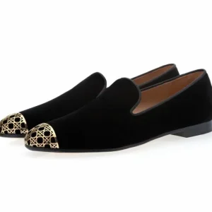 Flash Sale Superglamourous Carraway Velour Slippers Black