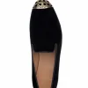 Flash Sale Superglamourous Carraway Velour Slippers Black