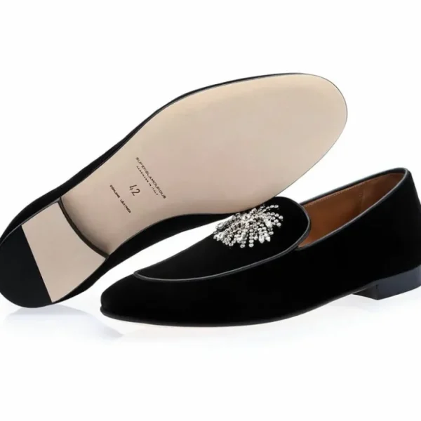 superglamourous_divine_ve_1.webp Clearance Superglamourous Divine Velour Slippers Black