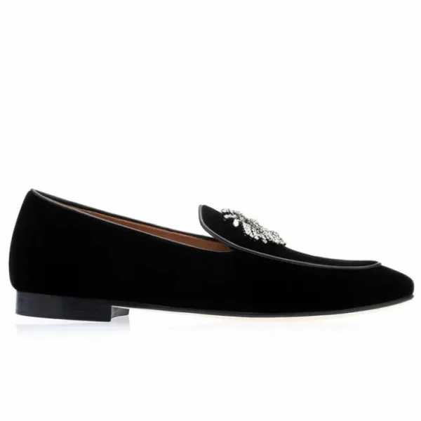 superglamourous_divine_ve_2.webp Clearance Superglamourous Divine Velour Slippers Black