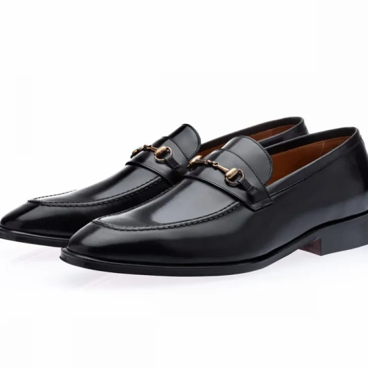 Outlet Superglamourous Elmoro Vintage Loafers Black