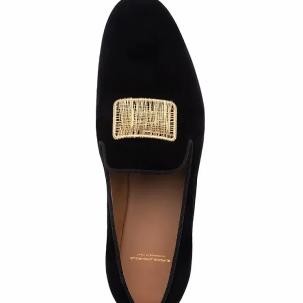 superglamourous_godiva_ve_3.webp Cheap Superglamourous Godiva Velour Slippers Black
