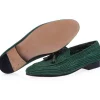 Outlet Superglamourous Melilla Rafia Loafers Green