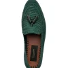Outlet Superglamourous Melilla Rafia Loafers Green