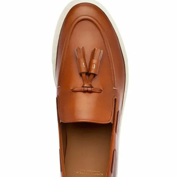 Discount Superglamourous Philippe Nappa Skate Sneakers Cognac