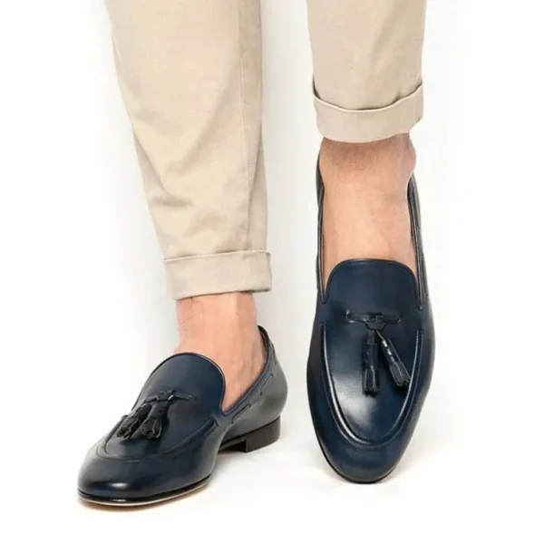 superglamourous_philippe__3-4.webp Cheap Superglamourous Philippe Nappa Loafers Navy