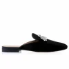 Shop Superglamourous Raoulux Wrinkle Mules Black